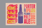 Beer Types grunge vector poster set., a Food Illustration by PoPaShop (Thumbnail 11 of 11)