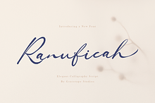 Ranuficah Elegant Calligraphy Script