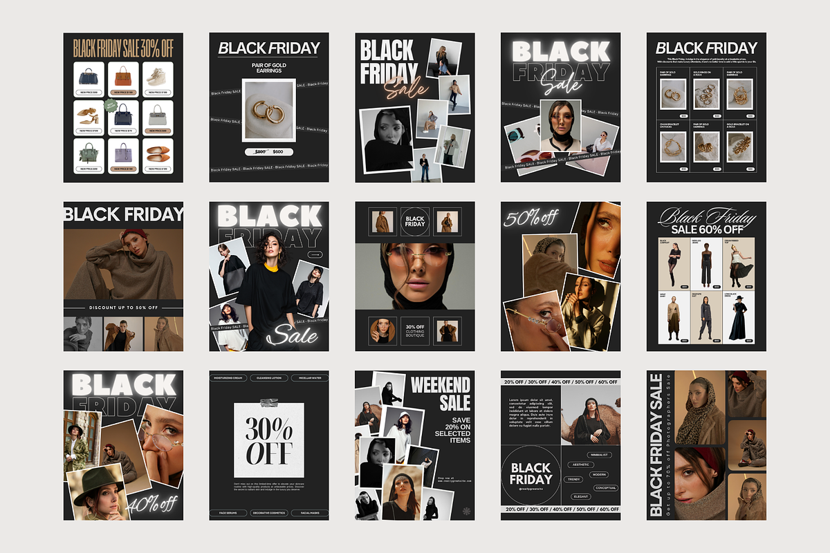 Black Friday Instagram Posts preview 2