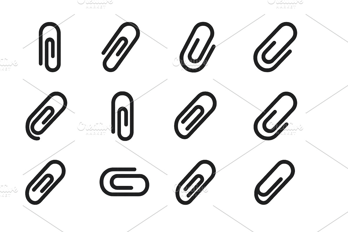 Collection of simple black line, an Illustration by ZinetroN
