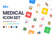 Medical Icon Set, a Duotone Icon by Brickclay (Thumbnail 1 of 12)