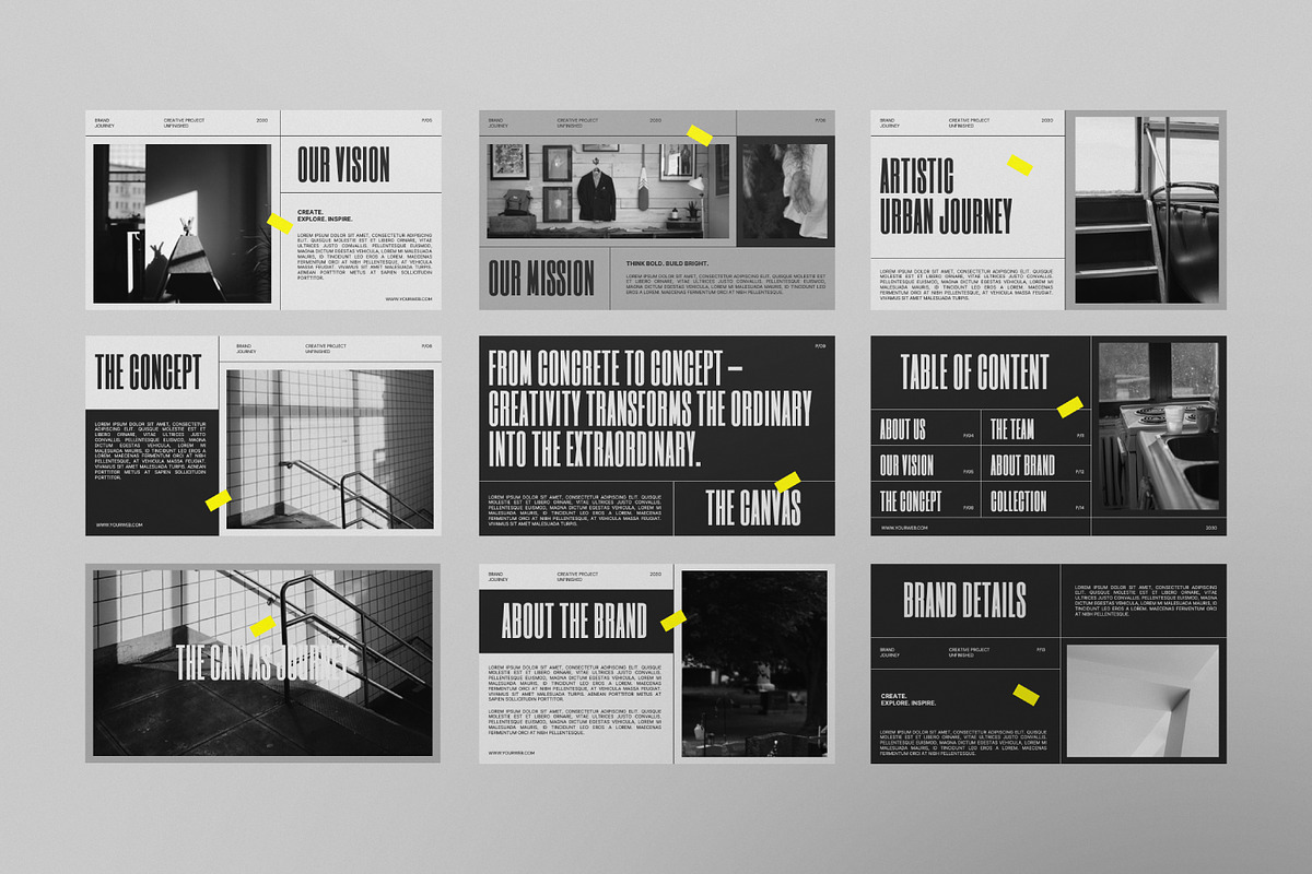 CANVAS Urban Keynote Template, a Presentation Template by Portocraft (Photo 6 of 7)