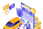 Car Home Insurance Services Concepts, a Finance Illustration by TAlex (Thumbnail 5 of 6)