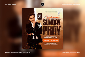 Church Conference Flyer, a Flyer Template by iDoodle Studio