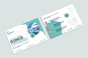Business Postcard Template Layout, a Business Card Template by MightyDesign