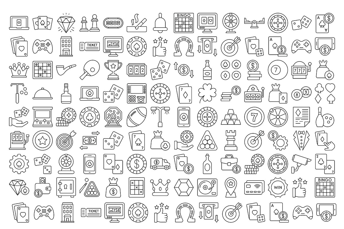 Casino Games Vector Icon Pack, an Icon by Vector Portal (Photo 3 of 5)