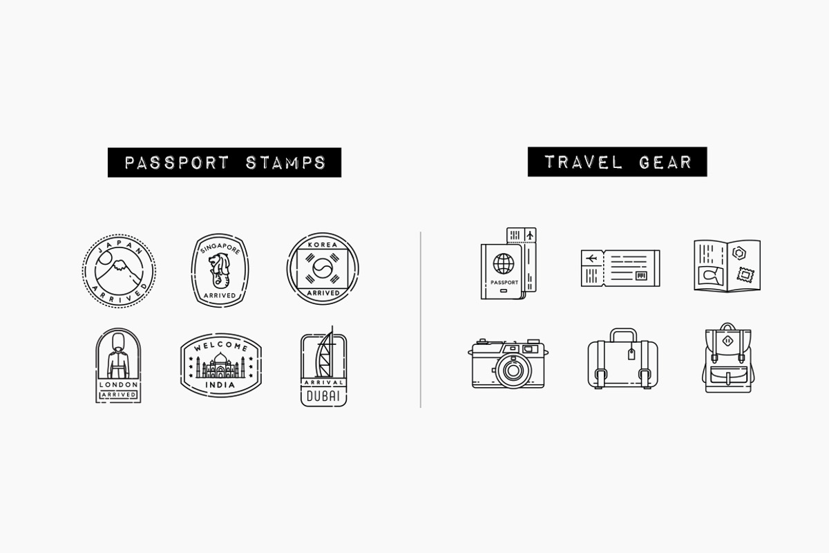 100 Travel Icons Set - Expanded, an Outline Icon by Hatch Design Workshop (Photo 6 of 16)