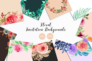 Floral Invitation Backgrounds