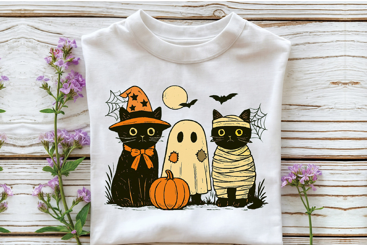 Black Cat Pumpkin Png, an Illustration by Craft Nest (Photo 3 of 6)