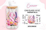 Breast Cancer Awareness Glass Can, a Pattern Graphic by TumblerArtDS (Thumbnail 2 of 3)