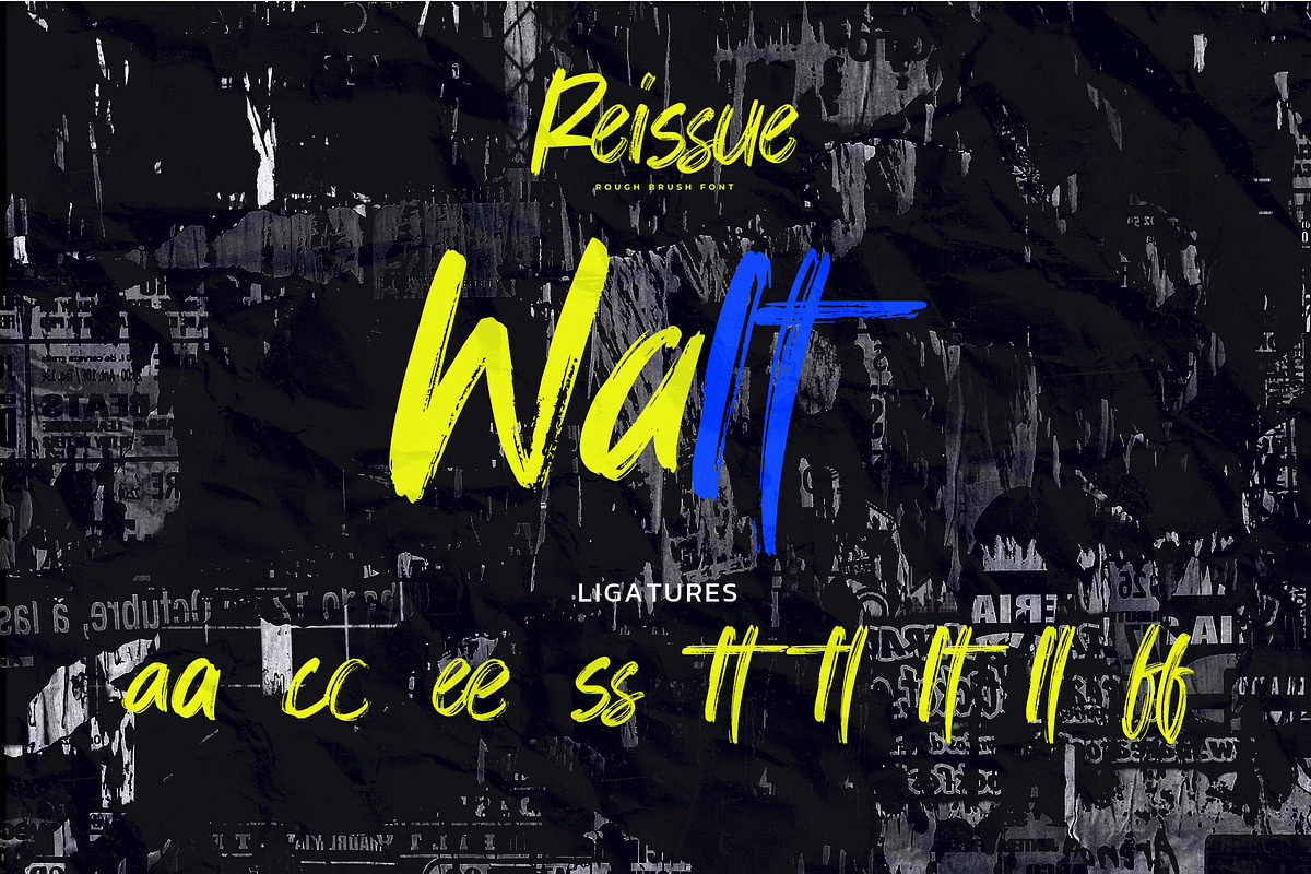 Reissue – Rough Brush Font, a Handwritten Font by Almarkhatype (Photo 8 of 8)