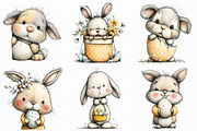 Cute Easter Bunny Clipart, an Illustration by Libby Wishes (Thumbnail 8 of 9)