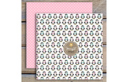 Penguin Girl Digital Paper & Clipart, a Pattern Graphic by JennyL Designs (Thumbnail 3 of 4)