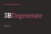 Degenerate, a Font by SelfBuild Type (Thumbnail 3 of 13)