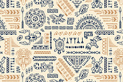 Aztec ornaments backgrounds set, a Decorative Illustration by PaperTrident (Thumbnail 8 of 15)