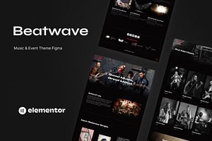 Music & Event Theme Figma Template