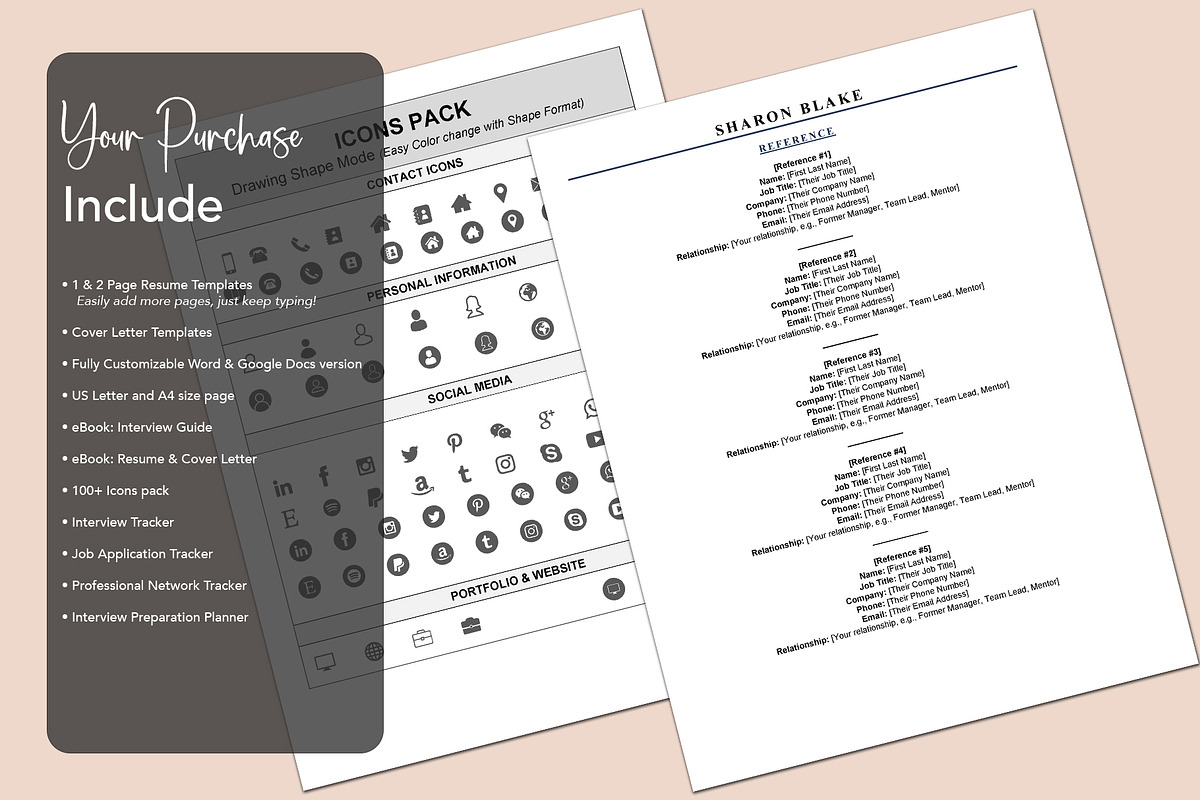 ATS resume, word resume, google docs, a Resume Template by Design_Xlab (Photo 6 of 10)