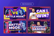 Gaming Livestream YouTube Thumbnail, a Social Media Template by twinstd (Thumbnail 2 of 2)