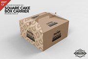Square Cake Carrier Packaging Mockup, a Packaging Mockup by INCDesign (Thumbnail 1 of 4)
