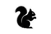 Squirrel Silhouette Vector Bundle, an Illustration by yasushie (Thumbnail 8 of 48)