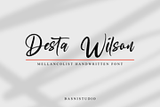 Mellancolist- Handwritten Font, a Script Font by Basnistudio (Thumbnail 3 of 6)