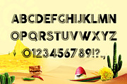 Cinco De Mayo Mexican Font, a Font by Artolus (Thumbnail 2 of 3)