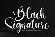 Black Signature | Script Font, a Script Font by Scratchones (Thumbnail 1 of 8)