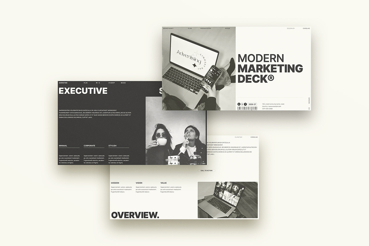Marketing Plan Presentation Template, a Presentation Template by Studio Monova (Photo 8 of 13)