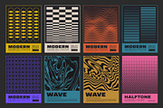 80 MODERN GEOMETRIC VECTOR POSTERS, a Texture Graphic by craftlove (Thumbnail 7 of 14)