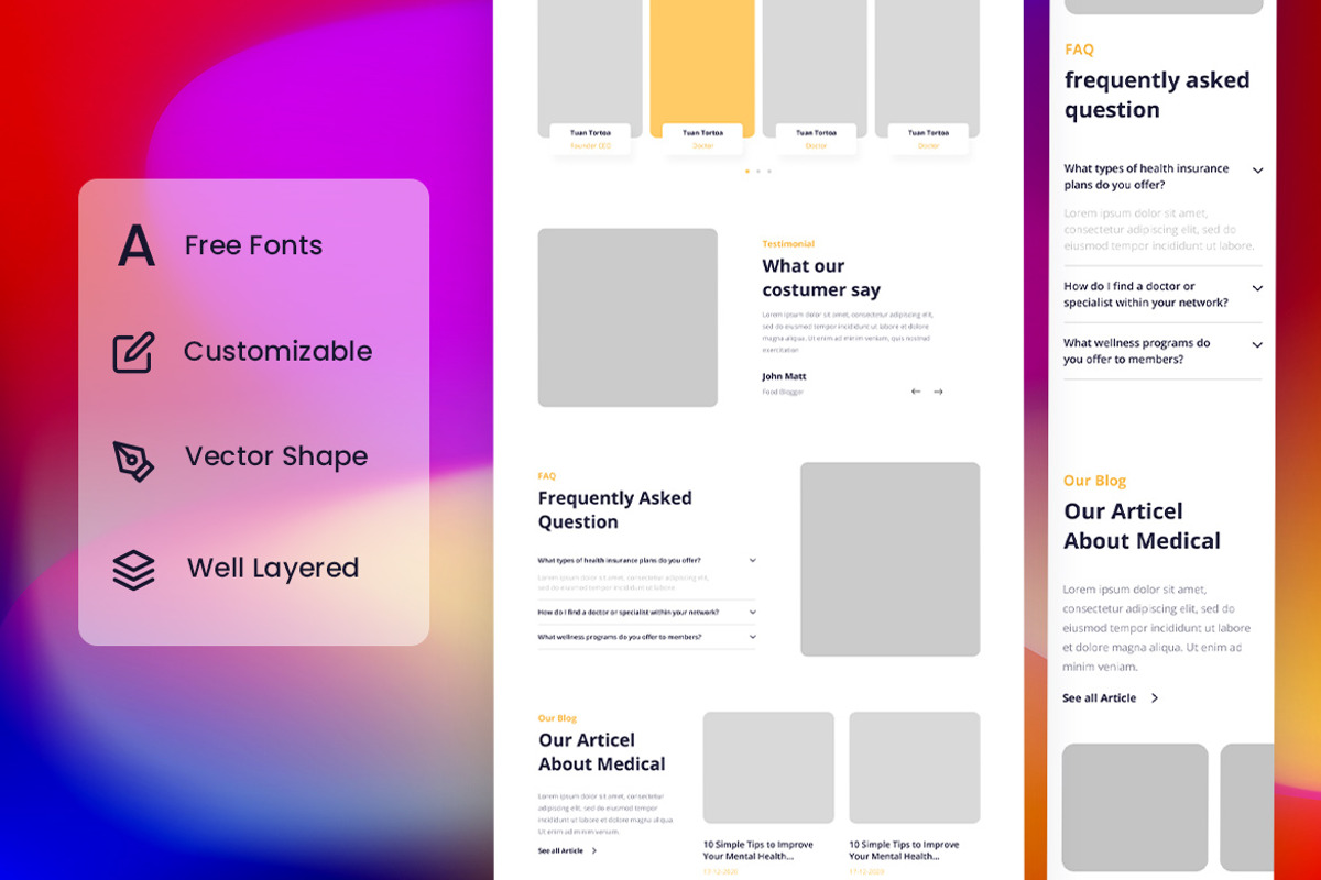 Healthcare Wireframe Website 27, a Wireframe Template by INSPR STD (Photo 2 of 4)
