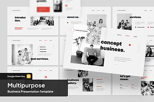 Business Clean Google Slide, a Presentation Template by SquidPixey