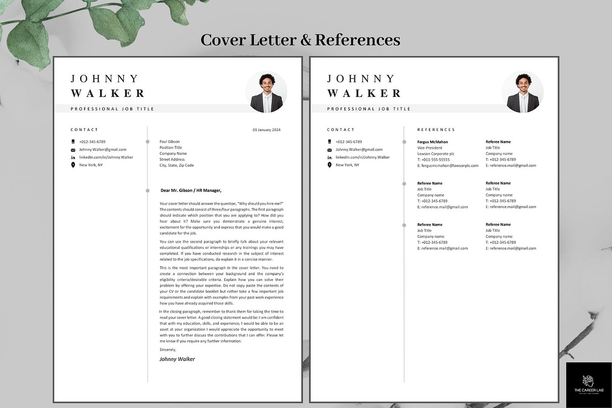Resume/CV classic photo template, a Resume Template by The Career Lab (Photo 6 of 10)