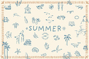 Summer Hand Drwan Illustrations, a Graphic by Anastasiya Klempach (Thumbnail 1 of 14)