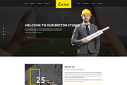 Erctor – Architect HTML Template, a Bootstrap Template by HasThemes (Thumbnail 1 of 2)
