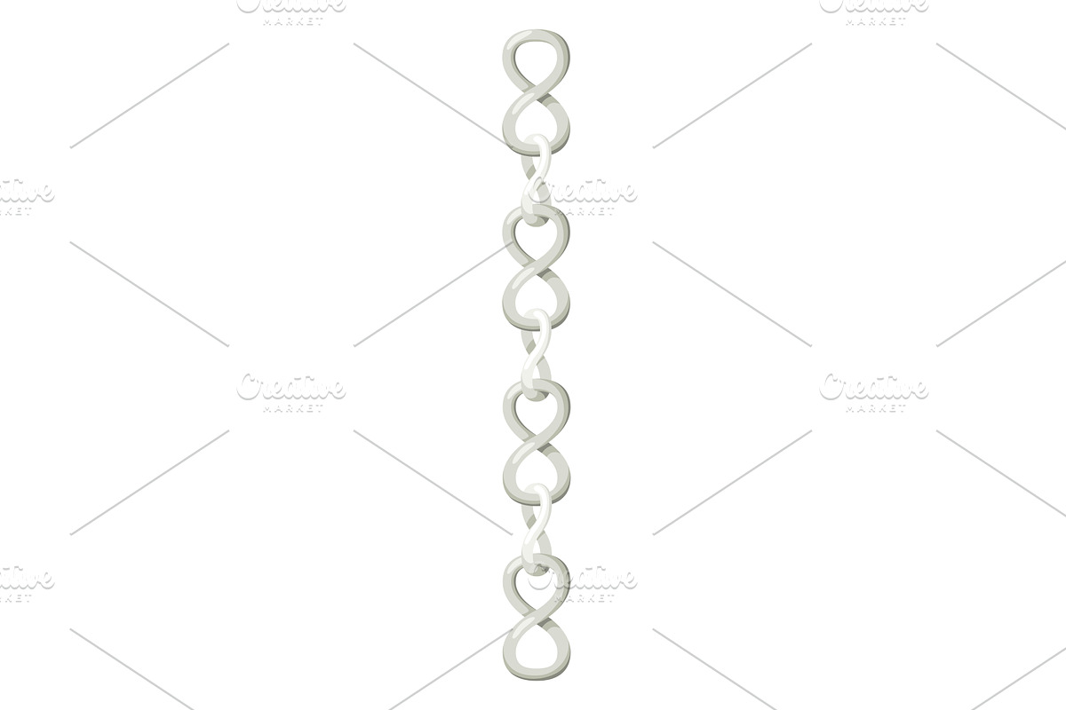 Metal chainlets with variety chain, an Object Illustration by the8monkey