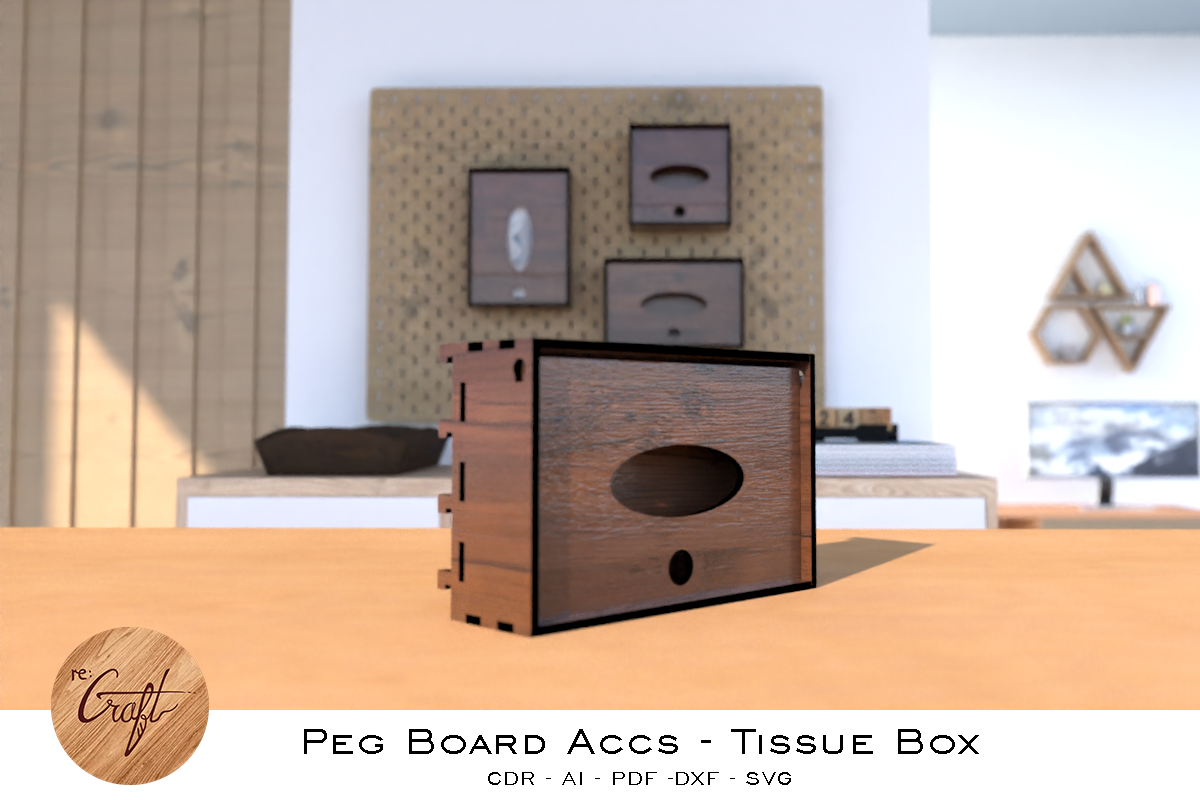 Peg Board Accessories Tissue box, a Templates & Theme by StanleyTirtoutomo (Photo 7 of 11)