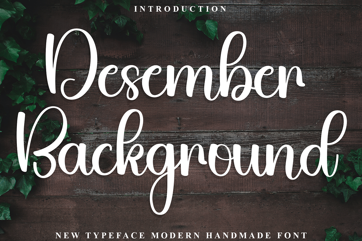 Desember Background, a Handwritten Font by FreshTypeINK (Photo 1 of 8)