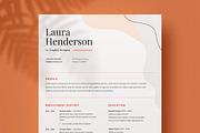 Modern Resume Template CV, a Resume Template by Theme Weavers (Thumbnail 1 of 5)