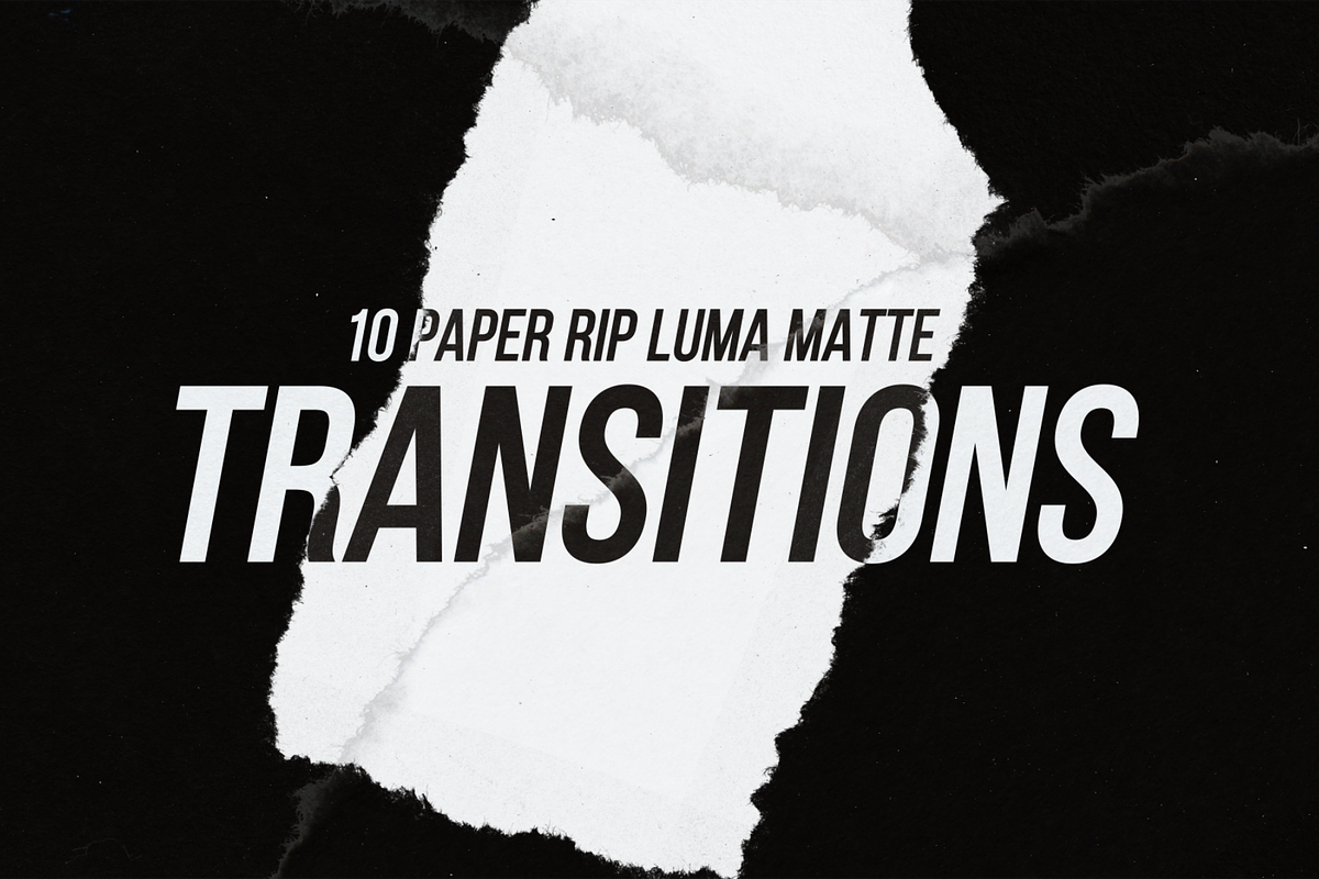 Paper Rip Luma Matte Transitions, a Templates & Theme by RafaMoraes (Photo 2 of 13)