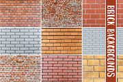 100 Brick Wall Backgrounds Pack, a Texture Graphic by pixaroma (Thumbnail 9 of 13)