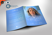 Blue Funeral Program, a Brochure Template by SeraphimChris (Thumbnail 1 of 5)