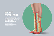 Mockups Long Socks on the Woman Legs, a Bottom Mockup by Grow Design Craft Studio (Thumbnail 2 of 7)