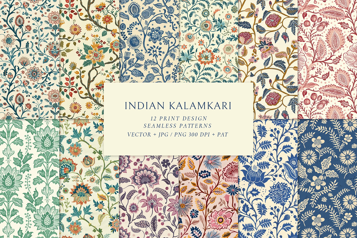 Indian Ethnic Traditional Patterns, a Pattern Graphic by ThePhoton (Photo 1 of 10)