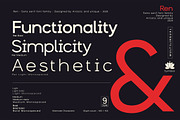 Ren - Sans serif font family, a Sans Serif Font by Artistic & Unique (Thumbnail 12 of 15)