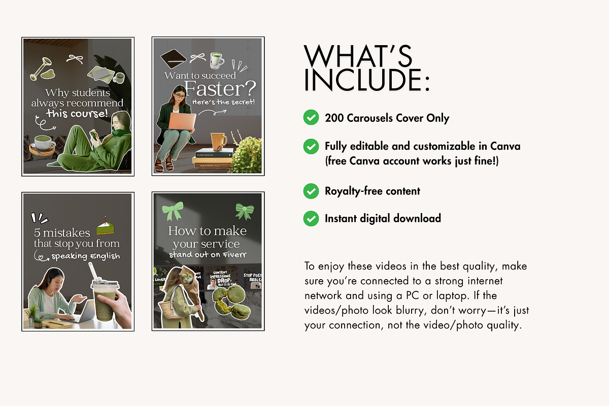 200 Matcha Instagram Carouse Cover preview 3