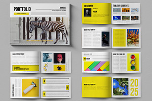 Minimalist Portfolio Template, a Brochure Template by ContestDesign