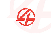 Number Four 4 Logo Circle - Template, a Templates & Theme by Assaldesigns (Thumbnail 1 of 2)