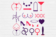 Sexy Adult XXX Badges Logos, a Branding & Logo Template by Krukowski Graphics (Thumbnail 5 of 5)