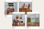 Golden Frame Mockups SIMPLA, a Household Mockup by Bonumo (Thumbnail 8 of 10)