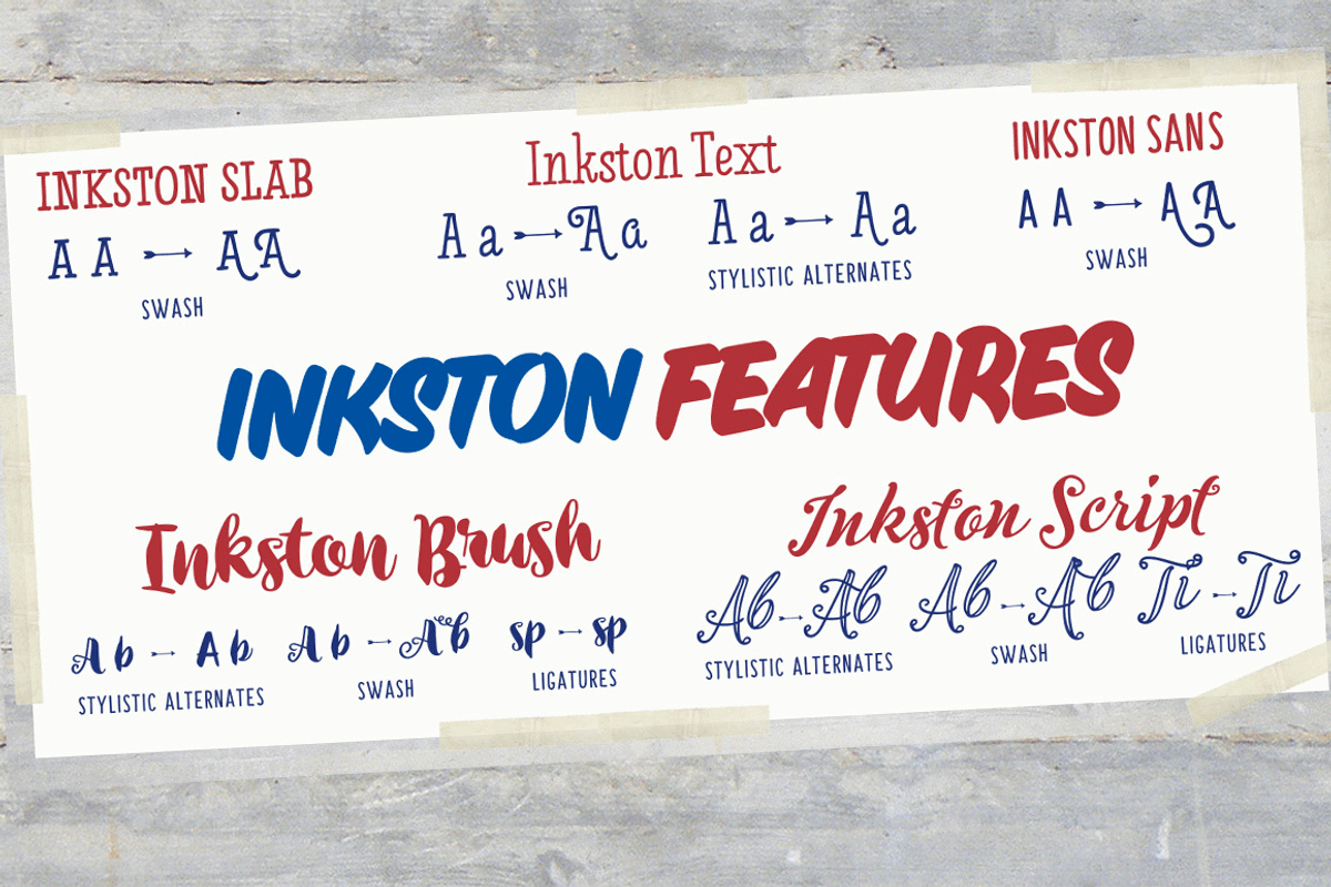 Inkston Font Bundle SALE preview 2